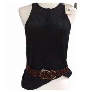 DIESEL Black Racer Back Top Size Medium Brand New
